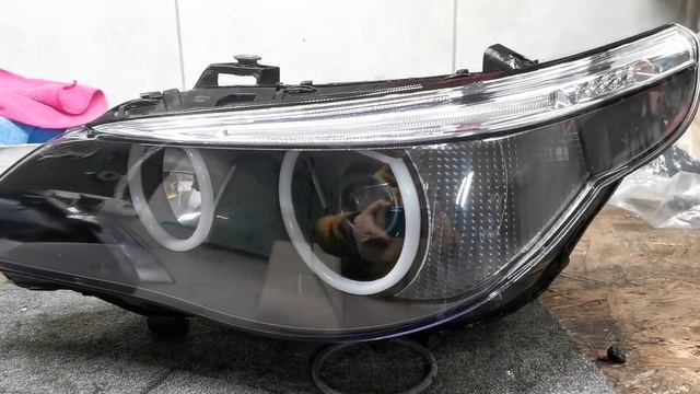 regeneracja i przeróbka oryginalnych lamp do samochodów #BMW #bmw5 #e60 #e61 #dynamic #naprawa