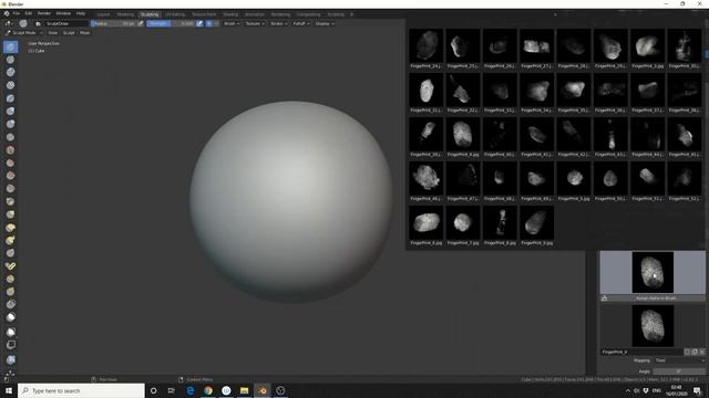 Blender 2.81 Add-on Overview: Sculpt Alphas Manager (Free)