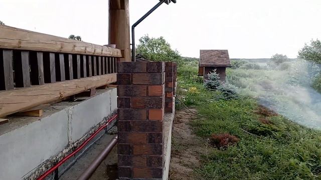 кирпич " старая Бавария", черный шов.