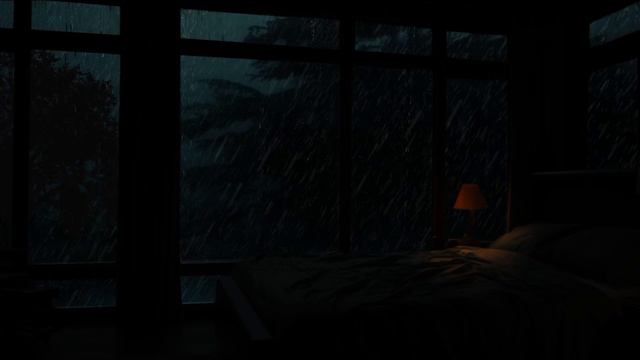 Reduce stress and fatigue and sleep well with the soothing sound of rain next to the window