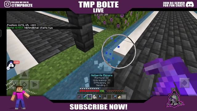 SUBSCRIBERS SMP LIVE GUY'S ❤️?♥️ | ROAD TO 4K | JAVA+PE SERVER?? | TMP BOLTE LIVE