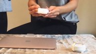 Gold MacBook Air 2020 unboxing