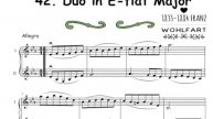 42 Duo for 2 violins by Franz Wohlfart.