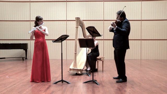 Debussy, Sonata for Flute, Viola, and Harp, Mvt II