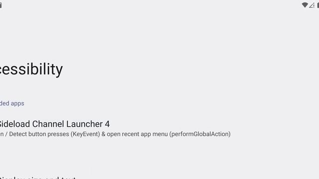 Sideload Channel Launcher 4 - Accessibility Features