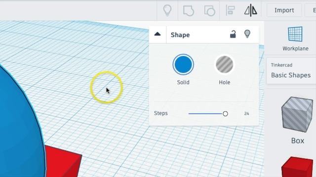 TinkerCAD Object Hole Group Ungroup