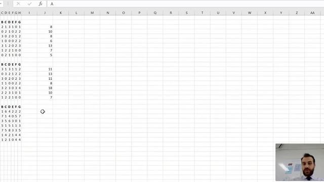 Matrix Multiplication and Addition in Excel for Dominance Matrices