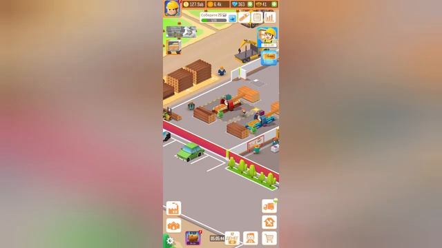 Управление деревообрабатывающим предприятием в игре Idle Lumber Empire #7