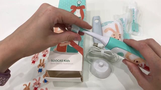 Детская электрическая зубная щетка от xiaomi. Soo as for kids c1