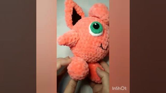 Джигглипафф вязание крючком, Pokemon плюшевый, ручной работы