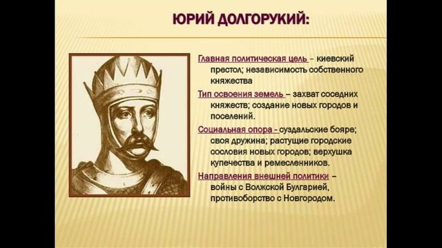 История России. Акунин. Часть Европы. 170. Северная Русь. 3. При Юрии Долгоруком