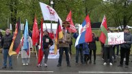 В преддверии Дня Победы рядом с посольством Германии в Москве прошел антивоенный митинг