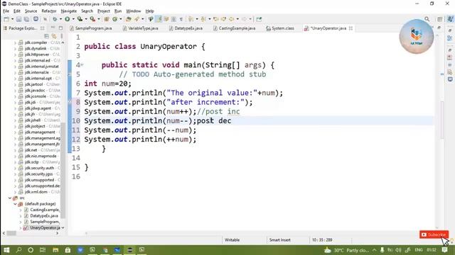 How to Use Unary Operators in Java/what is Unary Operators/Java Operators
