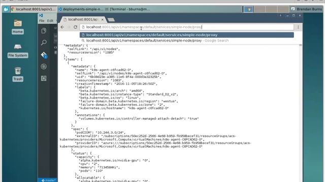 Visual studio code + Kubernetes on Azure