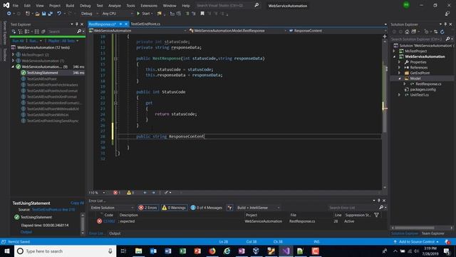 13. C# || HttpClient || Custom class to Capture the Response.