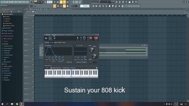 How to make a Punchy 808 Kick with 3x Osc || FL Studio Tutorial