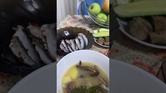 Мій Обід Суп з Опеньками і Картопля ? @Galina-Yakovleva