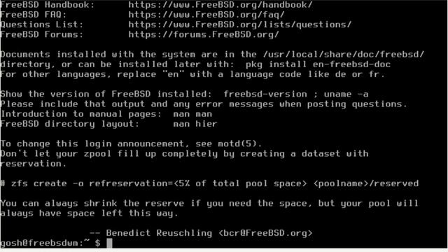 FreeBSD install with KDE Desktop