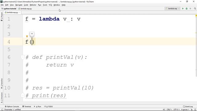 Python tutorial - Lambda Function