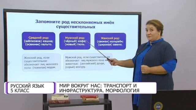 Русский язык. 5 класс. Мир вокруг нас: транспорт и инфраструктура. Морфология /29.10.2020/