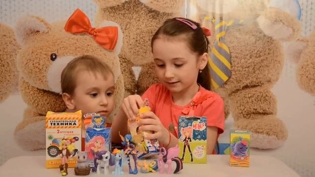  My Little Pony Сказочные Феи Mango girls Пушистики Давай дружить Коробочки с сюрпризами