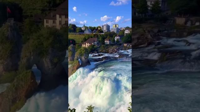 Рейнский водопад, Швейцария.