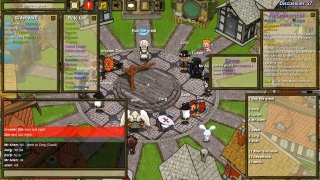 Coven VIP Mode Necromancer | Town Of Salem Coven Gameplay