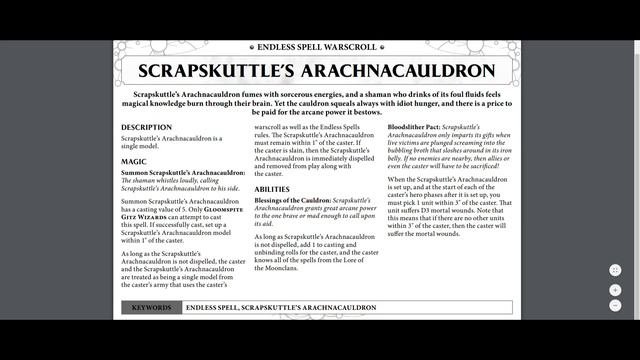 AGE OF SIGMAR | GLOOMSPITE GITZ | ENDLESS SPELLS