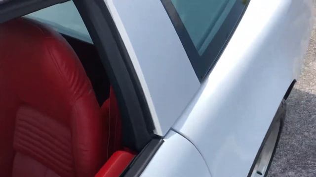1994 Chevrolet Corvette 6 speed White with Torch Red interior