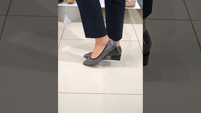 Женские туфли, артикул 212084-1-1121, натуральная кожа, цвет серый