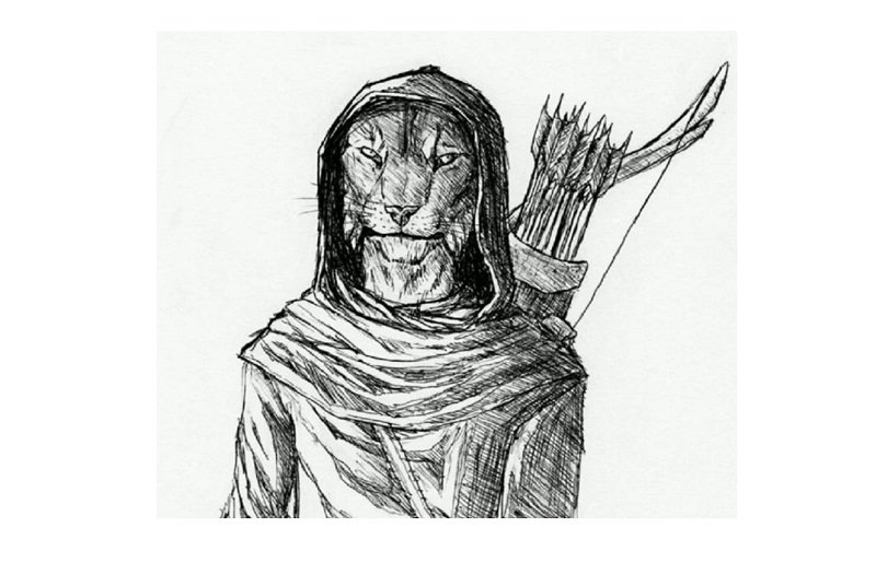 Drawing Khajiit Skyrim #1