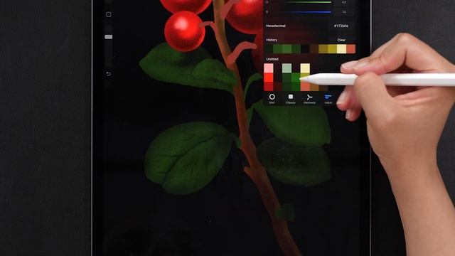 Botanical Digital Art on Procreate & M1 iPad Pro