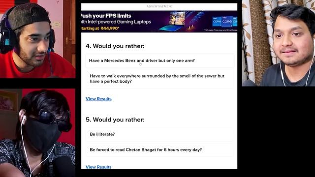 Indian Would you Rather *FUNNIEST EDITION* ft. @YesSmartyPie @DREAMBOYYT