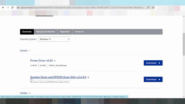 Epson Stylus Office TX300F Driver Download Windows 11