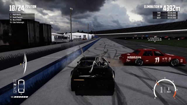 Wreckfest...Playing with mods...Michigan speedway and Talladega NASCAR Classics