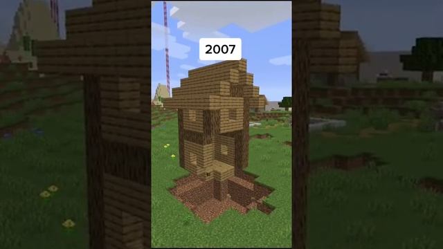 Анимация в Minecraft в 2007 vs 2024 | Версия Minecraft 2024 года #shorts
