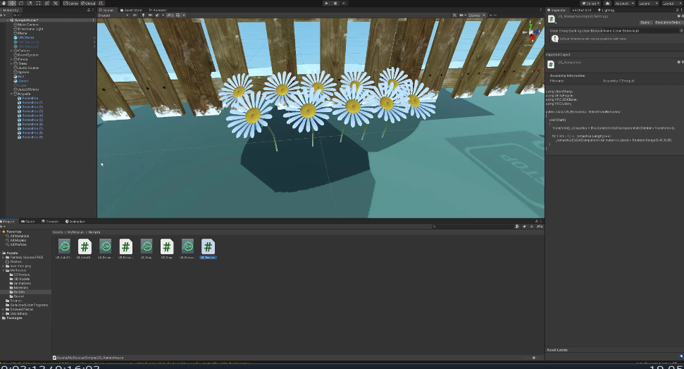 Часть 2. Blender  Unity  Анимации Клумба