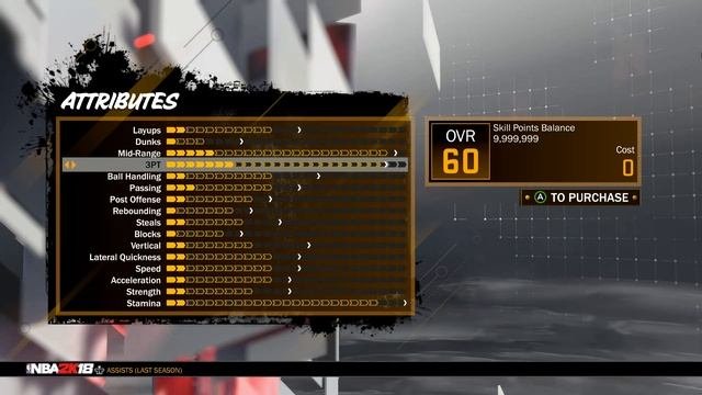 NBA 2K18 My Player - UNLIMITED SKILL Money POINTS CHEAT - EKLGaming12