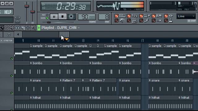 Djajota sampleando violin