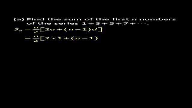 💯 Sum of First 50 Odd Numbers by Arithmetic Series Formula