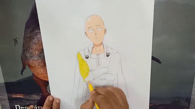 Drawing Saitama tutorial  confused Saitama Drawing onepunchman saitama anime