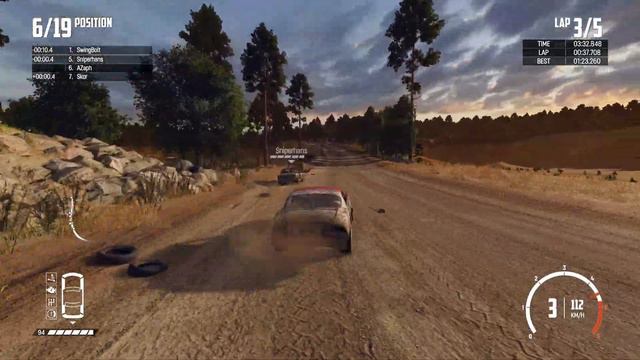 Wreckfest Multiplayer Online Racing, Boulder Bank Reverse, C-class,  No Commentary