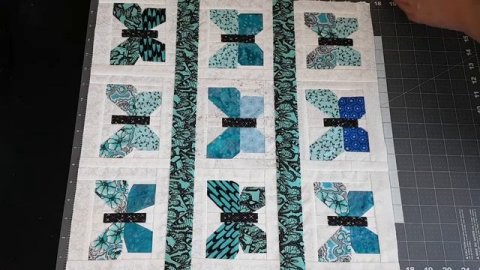 Quilted Pillow Case "BUTTERFLY"? Наволочка в лоскутной технике "БАБОЧКИ"