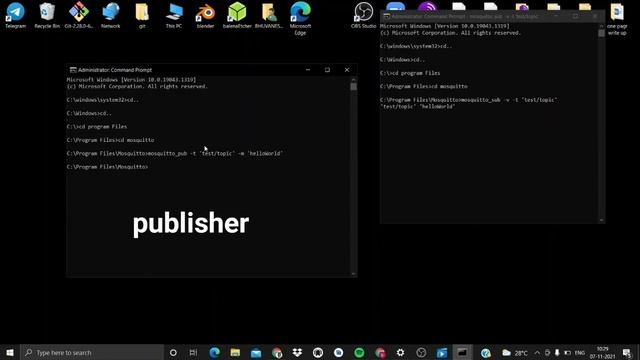 MQTT-3 | Communication between publisher and subscriber
