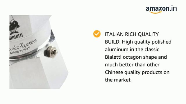 BEST COFFEE MAKER BY BiALEETI | MADE IN ITALY | TIME SAVER | MOKA EXPRESS | 3 CUP ESPRESSO MAKER