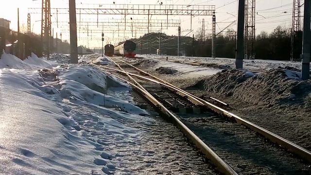 ЭД4МК-0075 с приветливой бригадой 👍