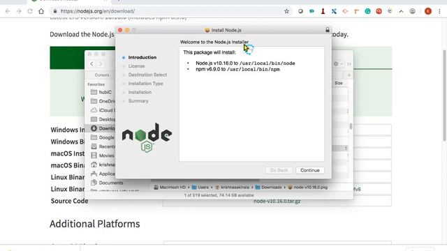 Protractor Tutorial 6 -  How to Install NodeJS in Mac Machine