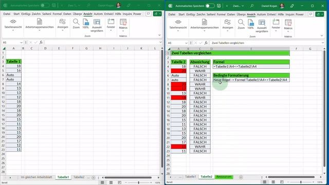 Zwei Tabellen In Excel Vergleichen (Kennst Du Dieses Tool?)