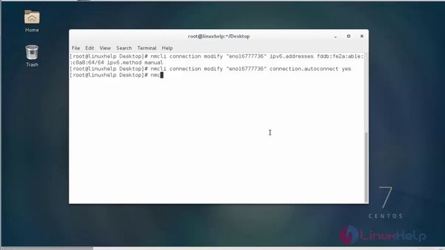 How to configure IPV6 address in Centos Via Command Prompt