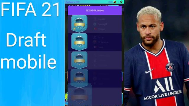 Um dos melhores simuladores de draft mobile FIFA 21